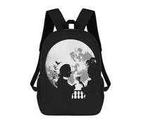 sinyumoney Fatal Silhouette Backpack School Bag Lightweight Airport College Students Back Pack for Men/Women 17inch