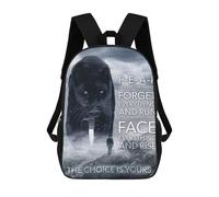 sinyumoney Fear Has Two Meanings Rucksack Lightweight Airport College Students Back Pack- Perfect for Travel, Work And Daily Use 17inch