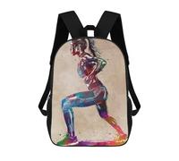 sinyumoney Female Athlete Watercolor Backpack School Bag Travel College Rucksack Backpacks for Camping Outdoor Adventures And Daily Travel 17inch