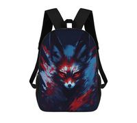 sinyumoney Fennec Fox Abstract School Bag, Kids Backpack for Boys And Teenager, Gifts 3D Printing Daypacks Schoolbag Backpack Bookbag 17inch