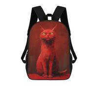 sinyumoney Fiery Feline Stare School Backpack Travel College Rucksack Backpacks for Campus Outdoor Travel Sports 17inch