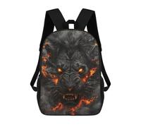 sinyumoney Fiery Lion Art Print -1 Backpack School Rucksack Casual Daypacks School Work Travel Bag for Men, Women & Teenage Boys 17inch