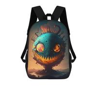 sinyumoney Fiery Monster Sphere Children's Backpacks School Backpack 3D Printed Backpack for Kids Travel Rucksacks Book Bags Kids School Bag 17inch