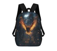sinyumoney Fiery Owl in Forest School Backpack Lightweight Airport College Students Back Pack for Teenage Girls Boys Women Men 17inch