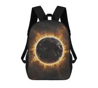 sinyumoney Fiery Planet Backpack School Bag Lightweight Schoolbag Dayback Bookbag College for Girl, Teen Girls 17inch