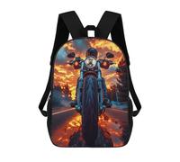 sinyumoney Fiery Sunset Ride Backpack School Bag Water Resistant Computer Rucksack for Campus Outdoor Travel Sports 17inch