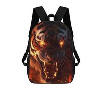 sinyumoney Fiery Tiger Roar -1 Children's Backpack, Schoolbag Large Capacity Students Bookbag Rucksack Knapsack for Boys Girls Adults Teen 17inch
