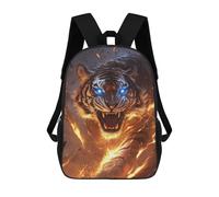 sinyumoney Fiery Tiger Roar School Backpack Water Resistant School Bag Business Backpack for Men/Women 17inch