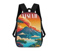 sinyumoney Fiery Vesuvius Backpack School Daypacks Business Backpack Water Resistant Bookbag for Teenage Girls Boys Women Men 17inch