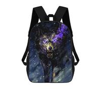 sinyumoney Fiery Wolf in Snowstorm School Bags Large Water Resistant Laptop Backpack for Campus Outdoor Travel Sports 17inch