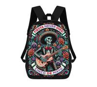 sinyumoney Fiesta Never Dies Backpack, Children's Backpack, Student School Bag Bookbag Rucksack, 3D Printed School Bag for Boys Girls 17inch