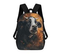 sinyumoney Fire And Fury Bull's Roar School Backpack Business Laptop Rucksack Bag Unisex Casual Daypack for Men, Women & Teenage Boys 17inch