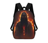 sinyumoney Fire Assassin 3D Printed Kids School Bag Rucksacks Children's School Fashion Casual Back Pack High Capacity Travel Book Bags Backpack for Kids 17inch