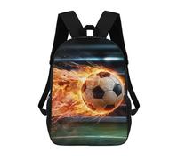 sinyumoney Fire Ball Effect School Backpack Water Resistant Travel Backpack Computer Bag for Girls Boys Teenage 17inch