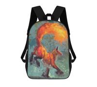 sinyumoney Fire Fox Backpack School Daypacks Business Backpack Water Resistant Bookbag for Teenage Girls Boys Women Men 17inch