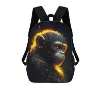 sinyumoney Fire Monkey Energy Rucksack Business Laptop Rucksack Bag Unisex Casual Daypack for Girls Boys Teenage 17inch