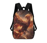 sinyumoney Fire Phoenix Fairytale School Backpack Water Resistant Travel Backpack Computer Bag for Girls Boys Teenage 17inch