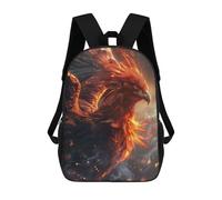 sinyumoney Fire Phoenix School Backpack Lightweight Schoolbag Dayback Bookbag College for Teenage Girls Boys Women Men 17inch