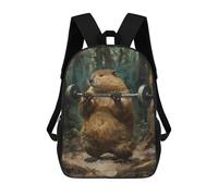 sinyumoney Fitness Beaver Workout Gym School Backpack Lightweight Airport College Students Back Pack- Perfect for Travel, Work And Daily Use 17inch