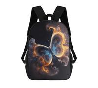 sinyumoney Flame And Ice Butterfly Backpack School Bag Secondary Causal Travel High School Bags for Campus Outdoor Travel Sports 17inch