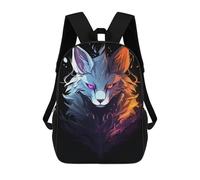 sinyumoney Flame And Ice Fantasy Beast Backpack School Daypacks Business Backpack Water Resistant Bookbag for Camping Outdoor Adventures And Daily Travel 17inch