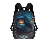 sinyumoney Flame-Filled Feline Fantasy Backpack School Rucksack Casual Daypacks School Work Travel Bag for Camping Outdoor Adventures And Daily Travel 17inch