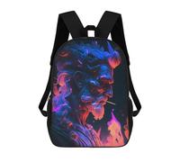 sinyumoney Flame of Passion -3 Backpack School Bag Water Resistant School Bag Business Backpack for Girls Boys Teenage 17inch