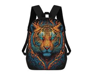 sinyumoney Flame Tiger Portrait -1 School Backpack Water Resistant Computer Rucksack for Teenage Girls Boys Women Men 17inch