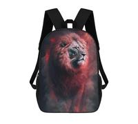 sinyumoney Flaming Lion Art Print -5 School Bags Large Water Resistant Laptop Backpack - Perfect for Travel, Work And Daily Use 17inch