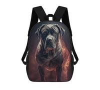 sinyumoney Flaming Mastiff Majesty Backpack School Water Resistant Travel Backpack Computer Bag for School/Work/Travel 17inch