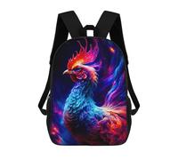 sinyumoney Flaming Phoenix Artwork -6 School Backpack Daypacks Business Backpack Water Resistant Bookbag - Perfect for Travel, Work And Daily Use 17inch
