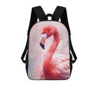 sinyumoney Flamingo Art Print School Backpack Business Laptop Rucksack Bag Unisex Casual Daypack for Boys/Girls/Teenagers 17inch