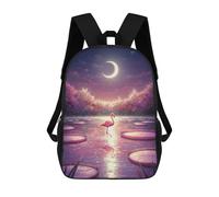 sinyumoney Flamingo in A Dreamy Lily Pond Backpack School Bag Water Resistant School Bag Business Backpack for Girls Boys Teenage 17inch