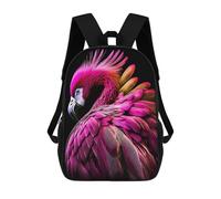 sinyumoney Flamingo Ronaldo Backpack, Children's Backpack, Student School Bag, Book Bag, 3D Printed School Bag For Boys And Girls, 17inch
