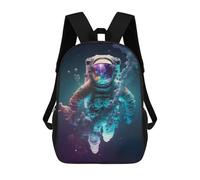 sinyumoney Floating In Outer Space School Backpack Large Water Resistant Laptop Backpack for Boys/Girls/Teenagers 17inch