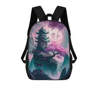 sinyumoney Floating Palace Japan Backpack School Business Durable Laptop Bag for Camping Outdoor Adventures And Daily Travel 17inch