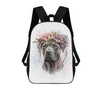 sinyumoney Floral Cane Corso Painting School Backpack School Secondary High School College Backpack Travel for Men, Women & Teenage Boys 17inch