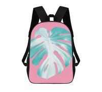 sinyumoney Floral Collage 07 Children's School Backpack 3D Printed for Kids Travel Rucksacks Book Bags Kids School Bag 17inch