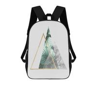 sinyumoney Floral Collage II Rucksacks 3D Printed Children Backpacks Fashion Casual Daypack Cute Travel Bags Outdoor Casual Daypack for Boy And Girl 17inch