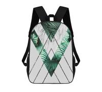 sinyumoney Floral Collage VIII Rucksacks 3D Printed Children Backpacks Fashion Casual Daypack Cute Travel Bags Outdoor Casual Daypack for Boy And Girl 17inch