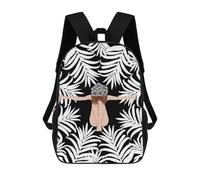 sinyumoney Floral Crown Dancer Rucksacks 3D Printed Children Backpacks Fashion Casual Daypack Cute Travel Bags Outdoor Casual Daypack for Boy And Girl 17inch