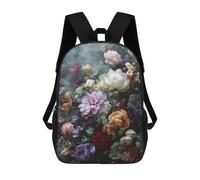 sinyumoney Floral Fantasy A Bouquet of Dreams Backpack School Rucksack Casual Daypacks School Work Travel Bag for Men, Women & Teenage Boys 17inch