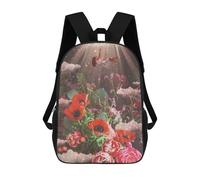 sinyumoney Floral Fantasy Celestial Garden School Backpack Computer Rucksack for School/Work/Travel for School/Work/Travel 17inch