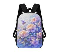 sinyumoney Floral Fantasy Garden Children's School Backpack Fashion Casual 17inch 3D Printed School Bags Boy School Backpack Large Backpack