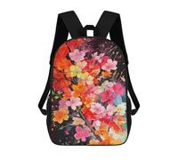 sinyumoney Floral Fantasy Painting Backpack 3D Print Kids Bag Elementary Students Daypack Lightweight School Bag for Children Girls Boys Nursery Lunch Pack 17inch