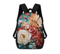 sinyumoney Floral Harmony in Art Backpack School Computer Rucksack for School/Work/Travel for Boys/Girls/Teenagers 17inch