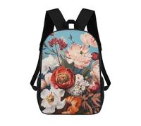 sinyumoney Floral Harmony in Bloom Backpack School Computer Rucksack for School/Work/Travel for Boys/Girls/Teenagers 17inch