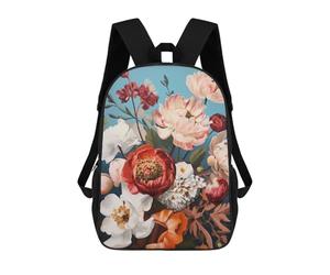 sinyumoney Floral Harmony in Bloom Backpack School Computer Rucksack for School/Work/Travel for Boys/Girls/Teenagers 17inch