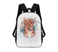 sinyumoney Floral Somali Cat Flower Backpack School High Secondary School Bags Casual Backpack for Men, Women & Teenage Boys 17inch
