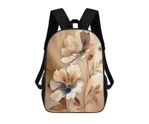 sinyumoney Floral Wall Art Decor School Backpack Water Resistant School Bag Business Backpack for Men/Women 17inch